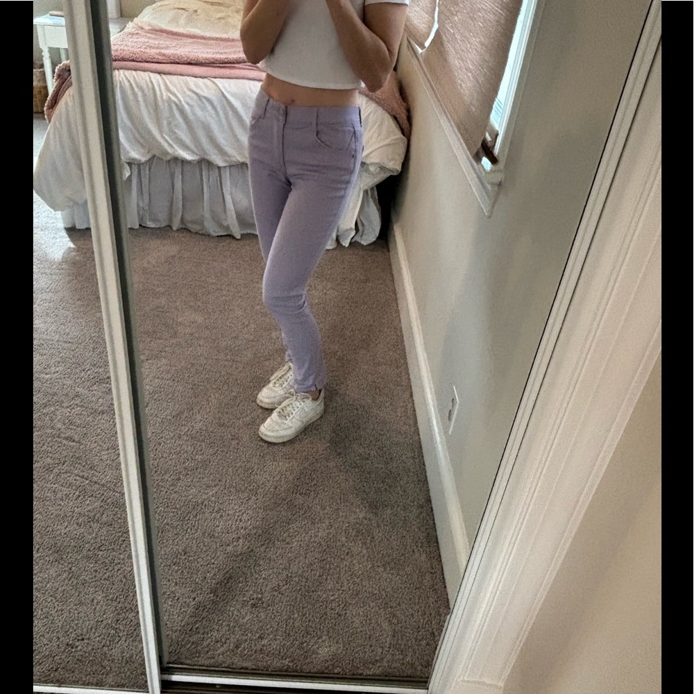 Wit & Wisdom lavender high rise jeans/pants, sz 0